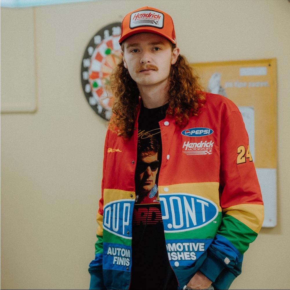 NWOT Men’s Homefield Apparel Jeff Gordon Nascar Bomber Jacket, size M